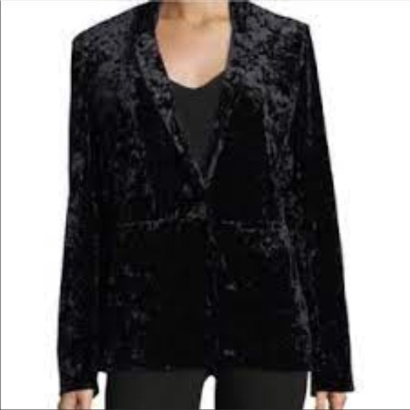 Sanctuary Jackets & Blazers - NWT - Sanctuary crushed velvet black blazer L